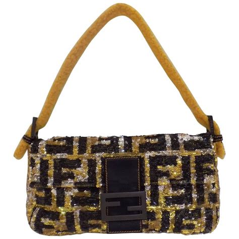 fendi sequin coin purse|fendi leather baguette bag.